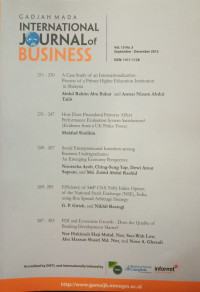 Gadjah Mada International Journal of Business Vol 15 No.3