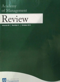 Academy of Management Review Vol 40 No.4