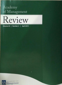 Academy of Management Review Vol 44 No.2