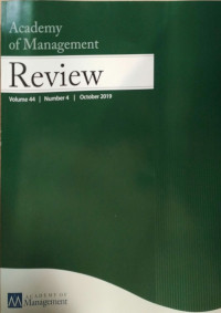 Academy of Management Review Vol 44 No.4
