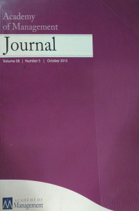 Academy of Management Journal Vol 58 No.5