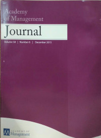 Academy of Management Journal Vol 58 No.6