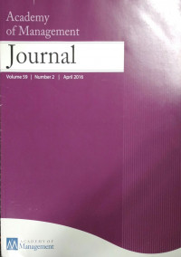Academy of Management Journal Vol 59 No.2