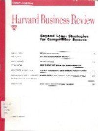 Beyond lean : strategies for competitive success