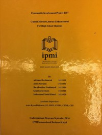 Capital Market Literacy Enhancement for High School Students