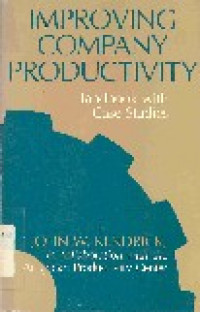 Improving company productivity : handbook with case studies
